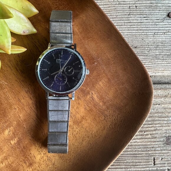 Daniel Steiger Watch Silver Tone and Blue Watch 9354S-M - Picture 1 of 4
